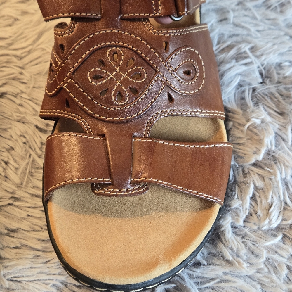 Clark Collection Soft Cusion Leisa Higley Sandals Size 12 - Picture 14 of 14